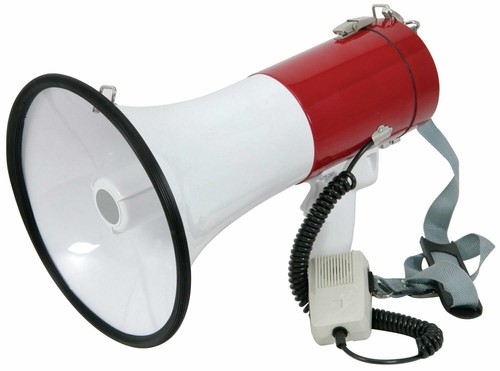 Portable megaphone 30w - megaphone, pistol