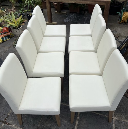 Eight next home leather dining - leather,