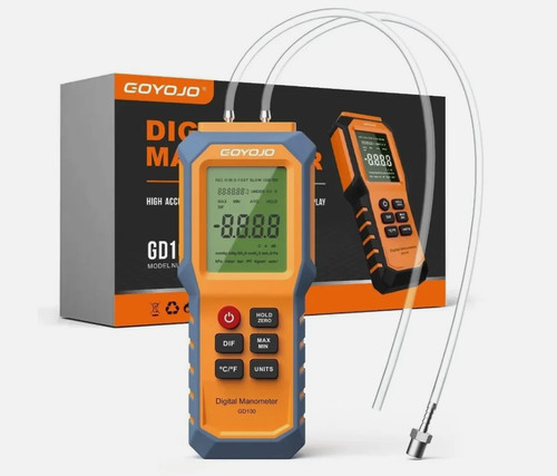 Digital manometer with backlit - digital,