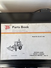 JCB Parts Book for a Backhoe