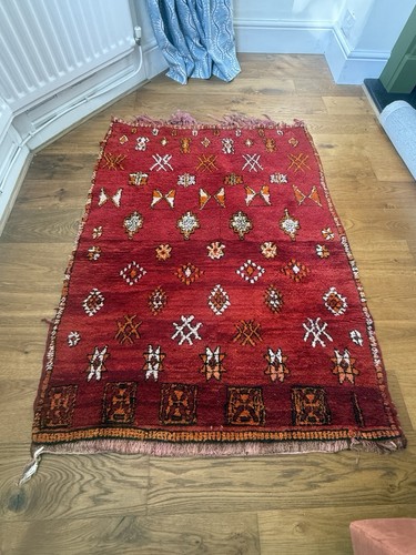 Vintage moroccan boujad rug - boujad,