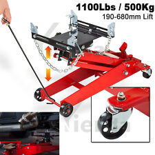TRANSMISSION JACK FLOOR TROLLEY CAR HYDRAULIC MOTOR GEARBOX LIFT GARAGE 500 KG