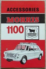 MORRIS 1100 Car ACCESSORIES Sales Brochure 1963 #AKD 2074 23/14 (48149) 3/63-60M