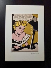 ROY LICHTENSTEIN Numbered Litho Poster 13.6X19,5" POP ART