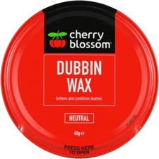 Cherry Blossom Sports Dubbin Wax Neutral 40g Waterproof Leather Shoe Boot Polish