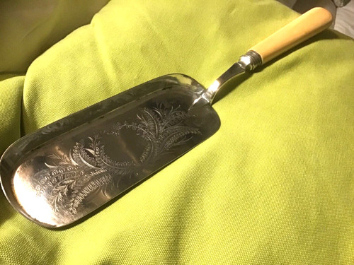 Silver plated crumb - , tray?