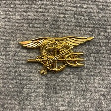 US Navy SEAL Team Gold Metal Trident Chest Uniform Special Operations Pin Badge,