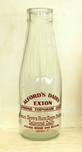 Milk bottle alford topsham - milk,