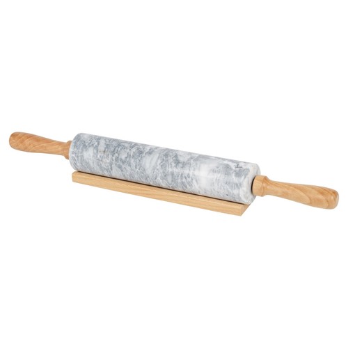 Marble rolling pin with wooden - rolling,