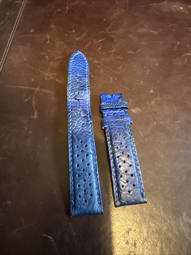 Blue hand stitched - blue,