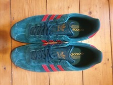 Never worn suede green&red Adidas perfect condition fresh bright colour