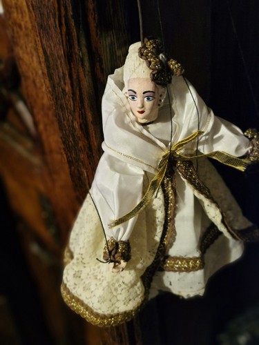 Rare vintage marionette white - marionette, "white