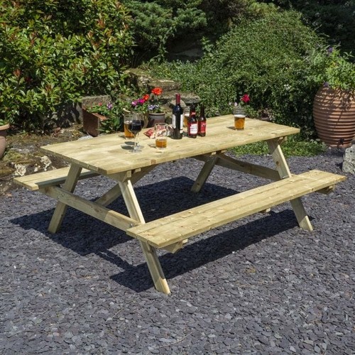 Rowlinson 6ft picnic pub bench - rowlinson,