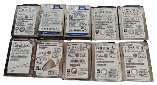 Laptop hdd job lot of - 2.5",