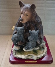 Juliana Collection Mother Bear With Cubs  Resin Ornament