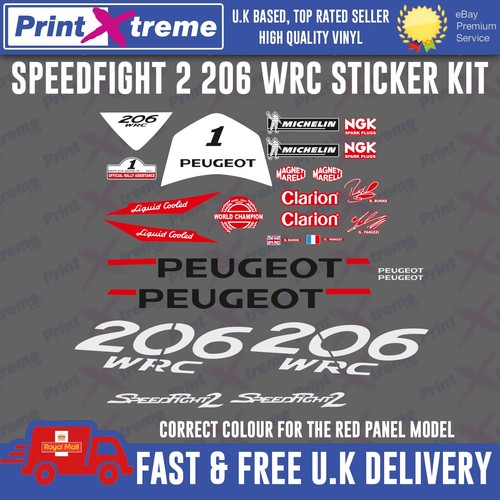 Speedfight 206 wrc sticker - wrc,