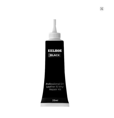 Black leather vinyl - black,