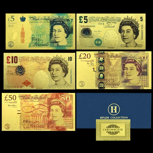 5pc gold foil - gold, £5
