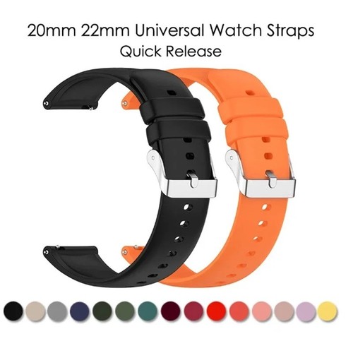20mm 22mm silicone watch - silicone,