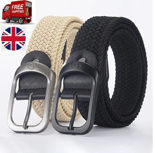 Woven elastic belt casual - woven,