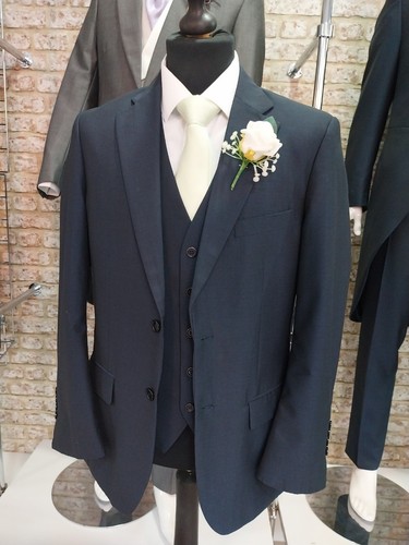 Mens lounge suit - suit, wool/mohair