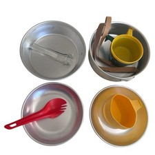 Camping Cooking Eating Set Pans Bowls Spork Foldacup DofE Cadets Scouts Hiking