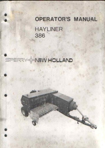 New holland baler 386 hayliner - holland,