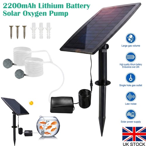 Solar power oxygenator pond - solar,