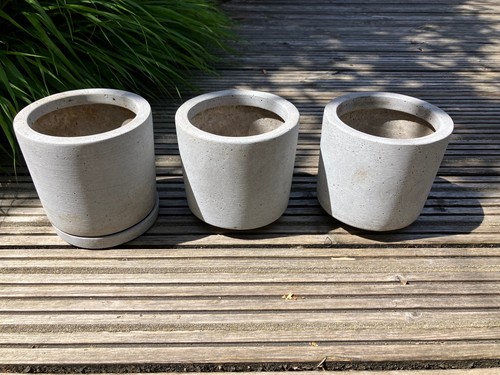 Hay flower pots - pots, x3