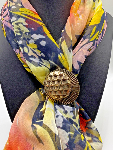 Vintage gold tone - gold, geometric