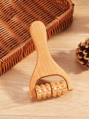 Wooden massage roller - wooden, wood