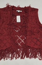 Next Women Red Knitted Open