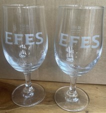 2 x Efes Half Pint Glasses New