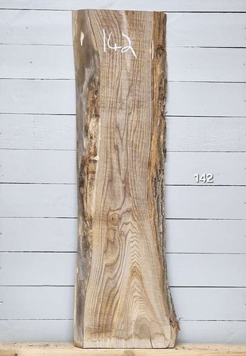 Elm live edge timber 1240mm - elm,
