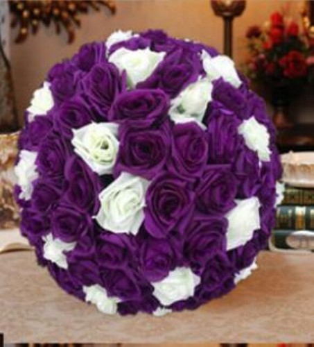 Purple ivory rose flower - &,