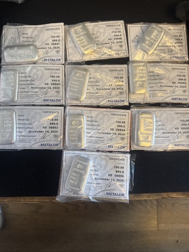 10x100g metalor fine - 10x100g, silver