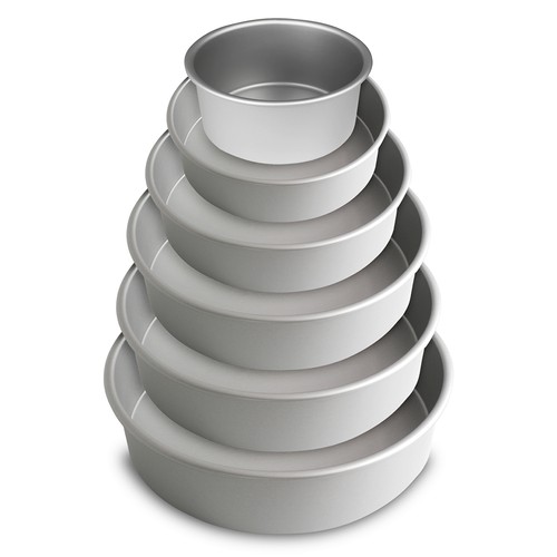 Cake tins round inch - round, deep