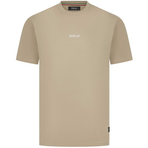 Replay printed logo shirt - replay, t-shirt