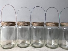 Hanging Glass jar 1lb lantern