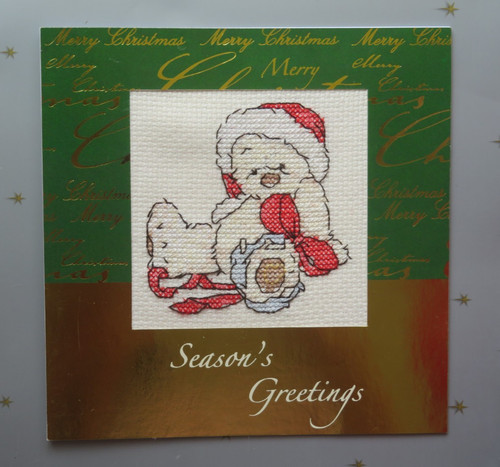 Completed cross stitch - , card
