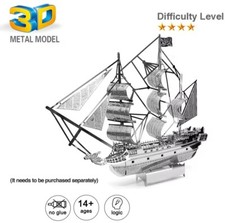 Black Pearl Pirate Ship 3D