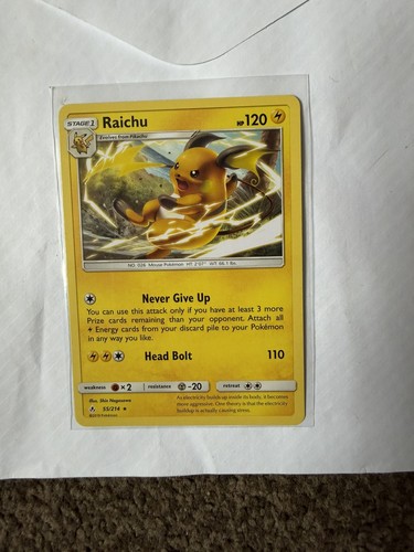 Raichu 214 unbroken bonds - 55/214,