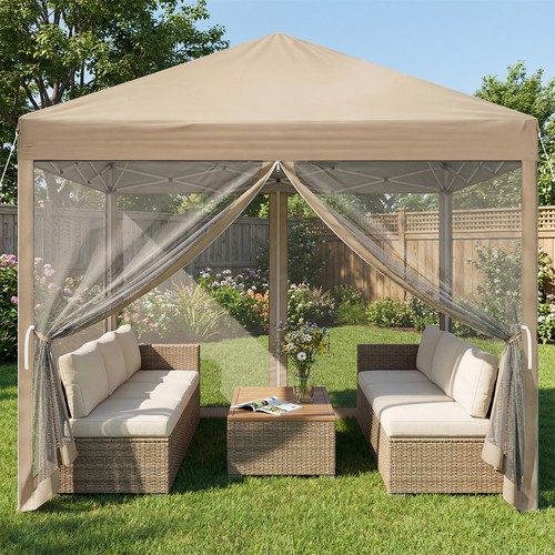 3x3m pop garden gazebo - up,