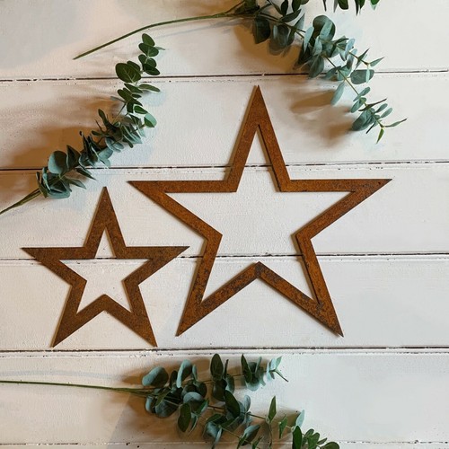Flat rusty outline metal - flat,