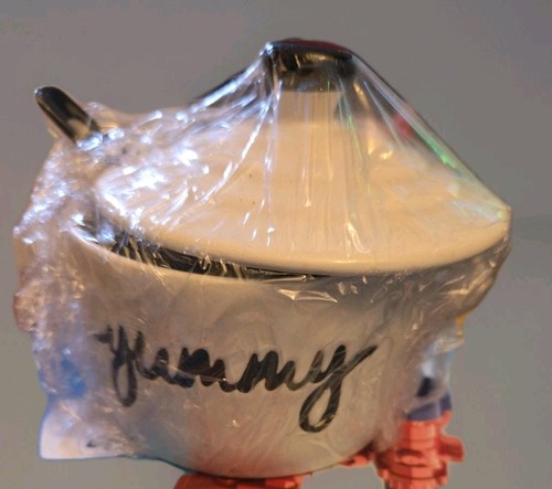 Soup bowl with - with, spoon