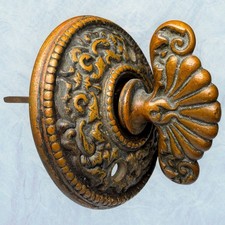 Antique Russell Erwin Eastlake Victorian Turn Doorbell Door Bell Ringer Bronze