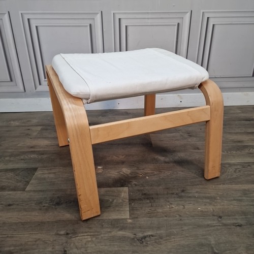 Bentwood footstool upholstered - bentwood,