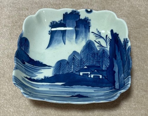 Antique imari square plate - ko-imari,