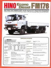 HINO TRUCKS / FM 176 / DATASHEET 1981? / in ENGLISH