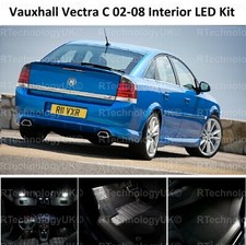 PREMIUM VAUXHALL VECTRA C MK2 02-08 LED LIGHT INTERIOR UPGRADE KIT WHITE VXR SRI